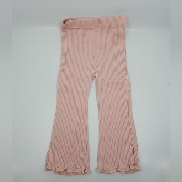 Buy 2 get 1 free - Girl 3-4 years old Ribbed Sleeveless Blush Pink Top Set - Picture 3 of 3